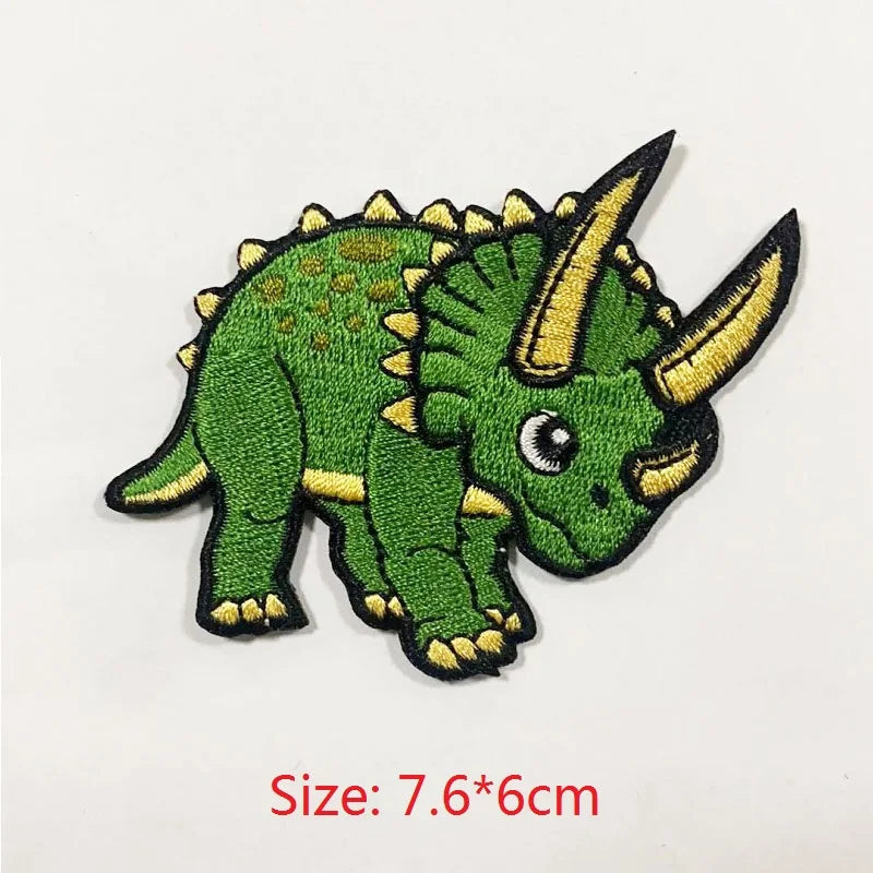 Choose from Dinosaur Iron-on Clothes Patches