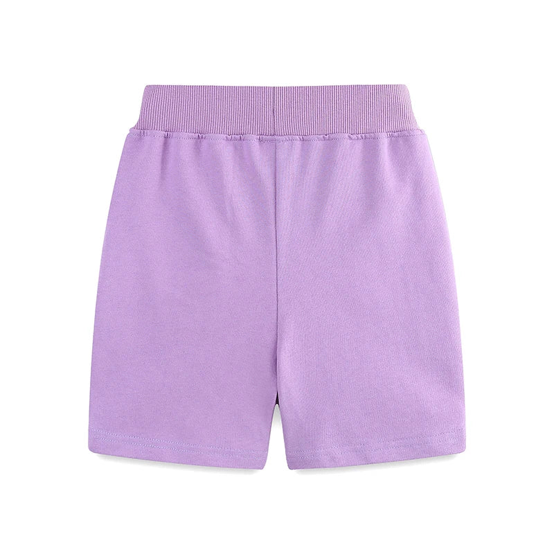 Girls Shorts - Embroidered Flowers