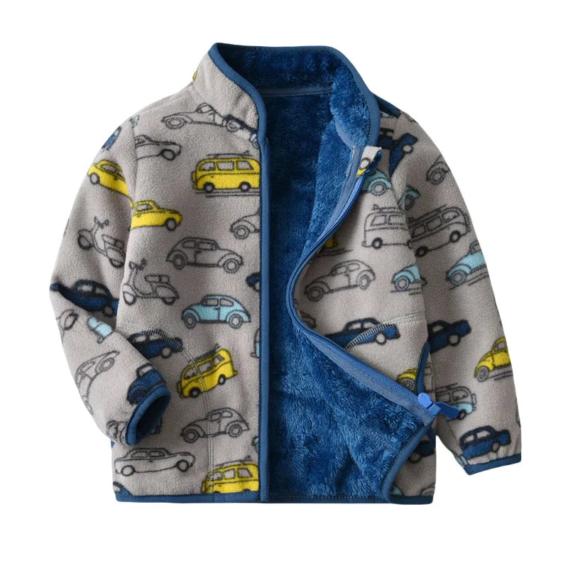 Fleece Zipper Jacket - Cars!