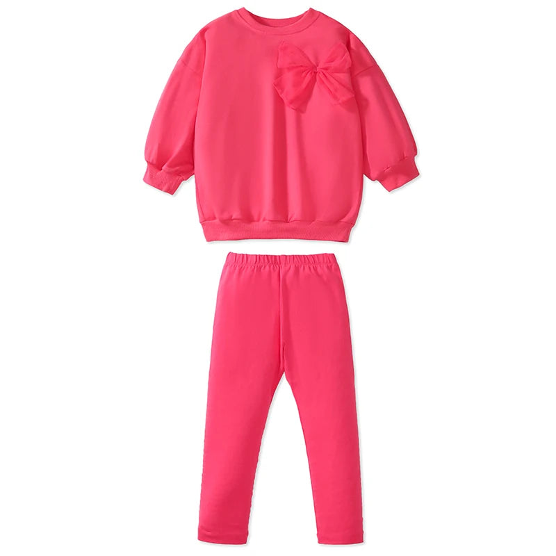 Girls Sweatshirt & Leggings Ribbon set