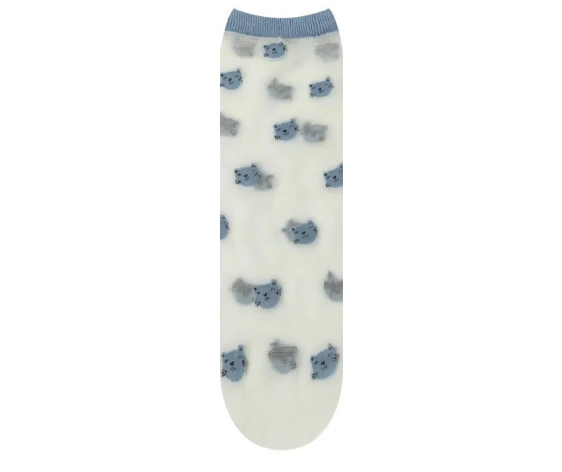 Ultra-thin Ankle socks with contrast tipping