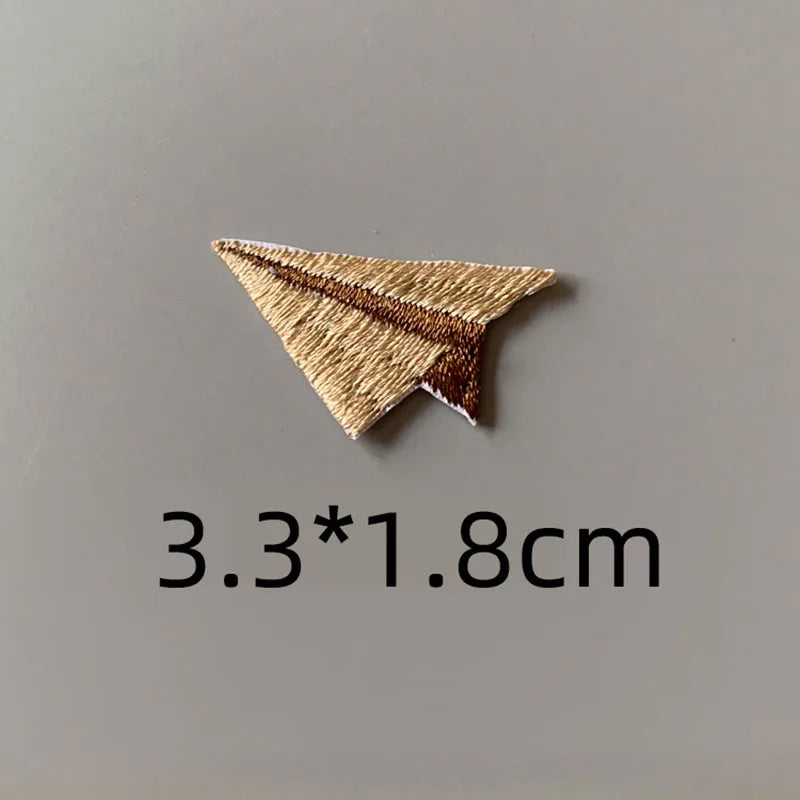 Choose from Colorful paper airplane iron-on patches