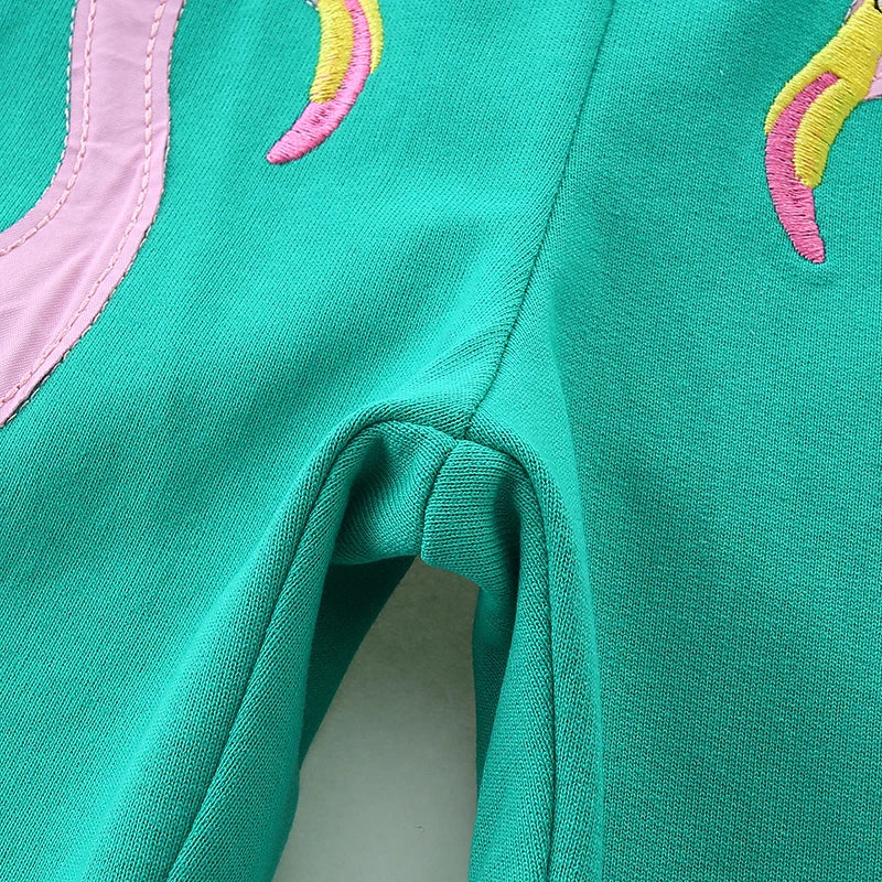 Girls Shorts - Flamingo applique