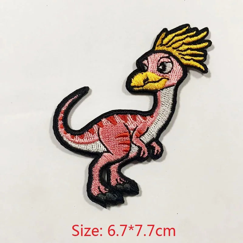 Choose from Dinosaur Iron-on Clothes Patches