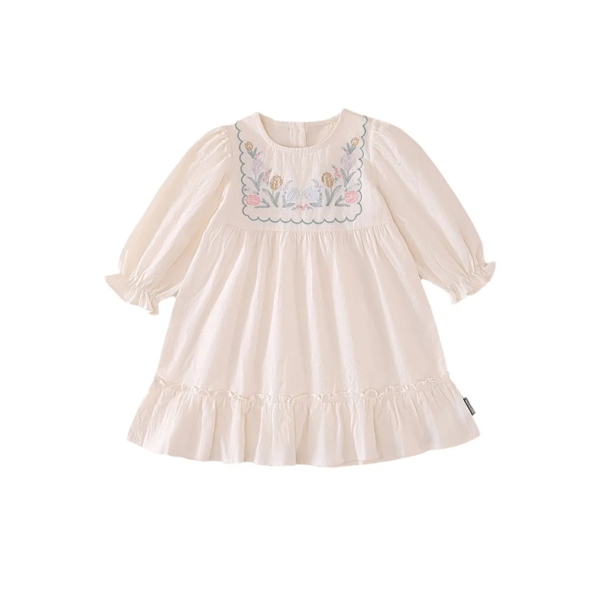Girls Delicate Flowers Princess Dress