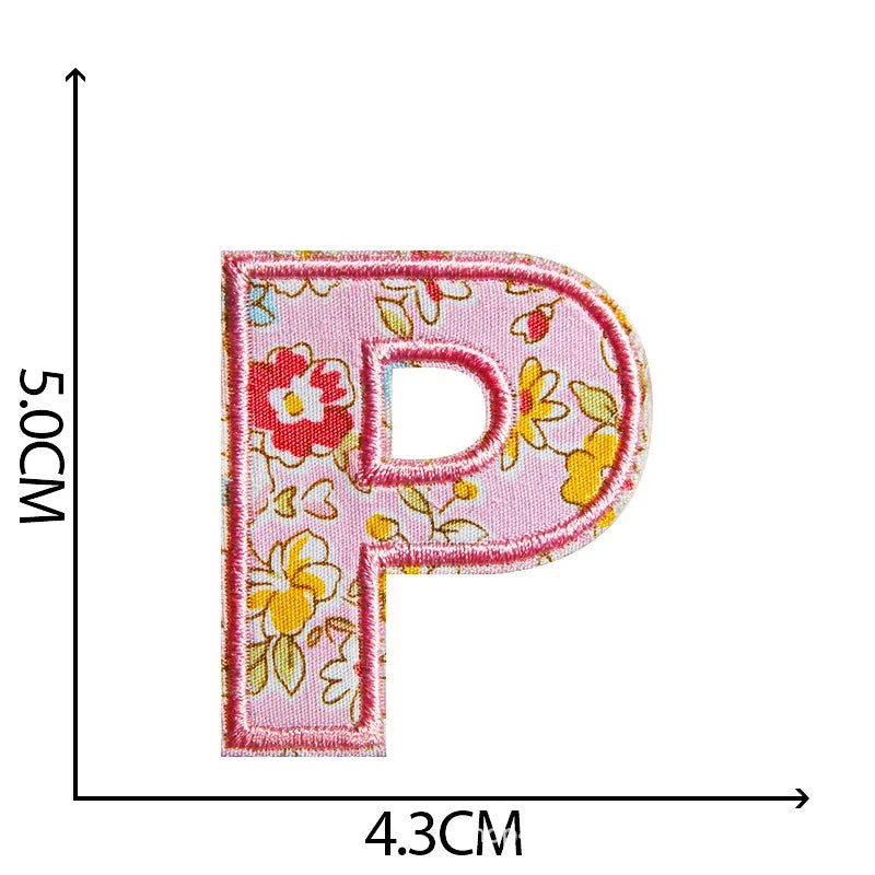 Alphabet Iron on Patches