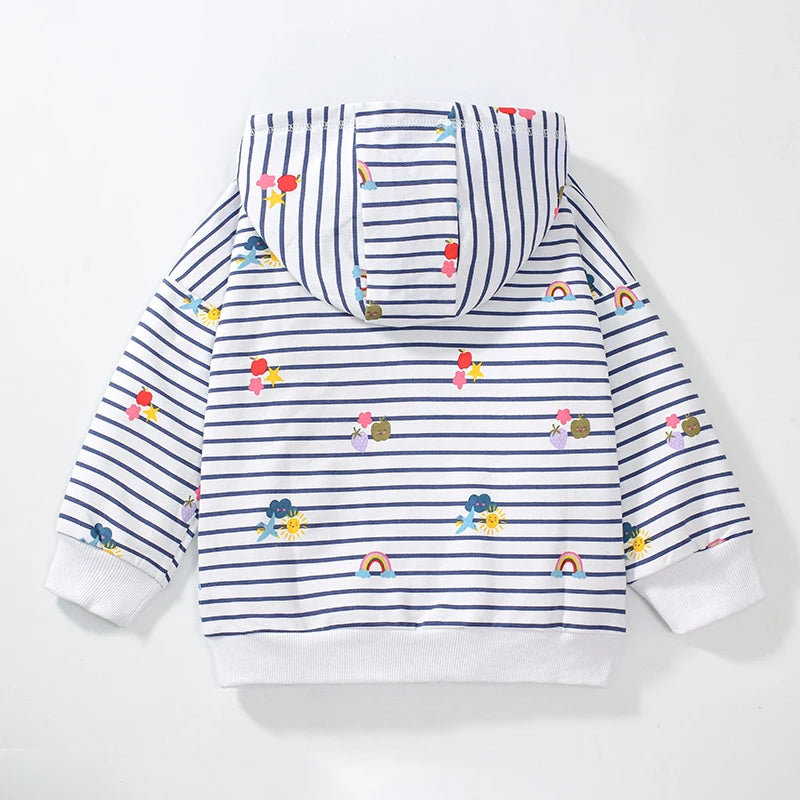 Girls Striped Hoodie