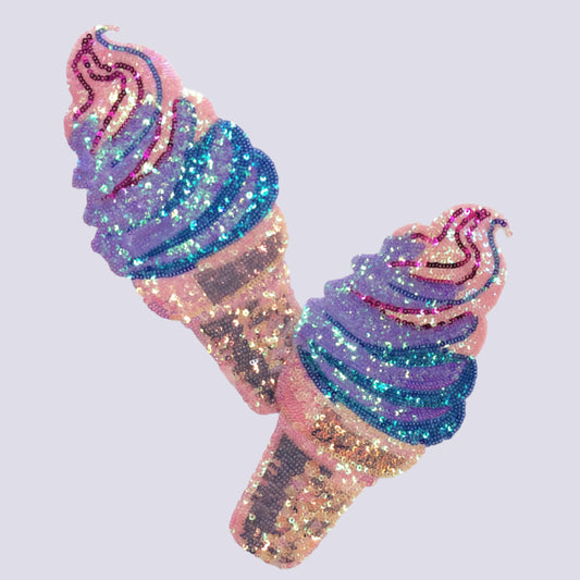 Icecream Iron on Patches (2 Piece)