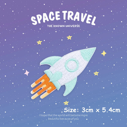 Choose from Space Travel Iron-on Patches