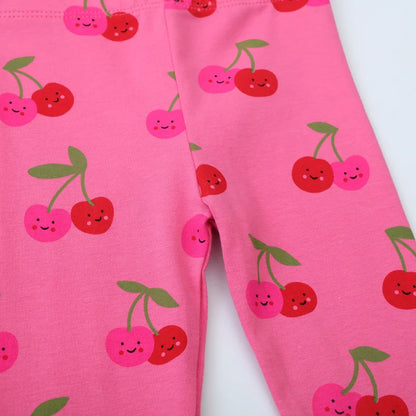 Girls Happy Cherry Leggings