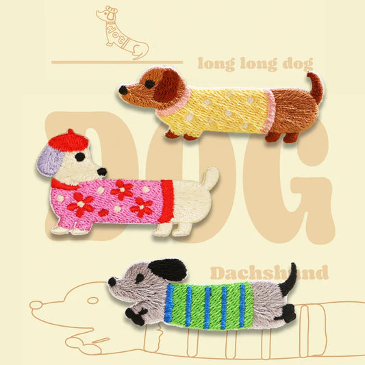 Choose from Dachshund Dog Iron-on Patches