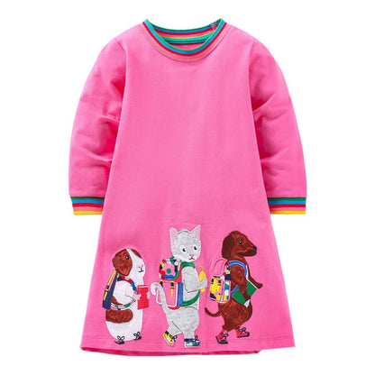 Girls Long sleeve T shirt Dress