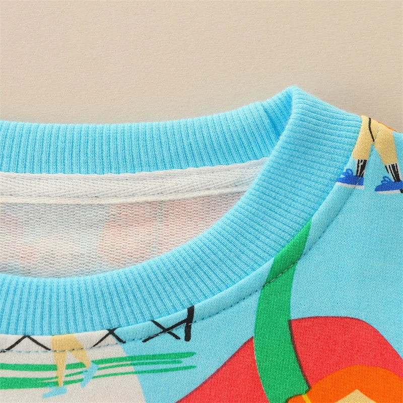 Girls Sweatshirt - Playing Football