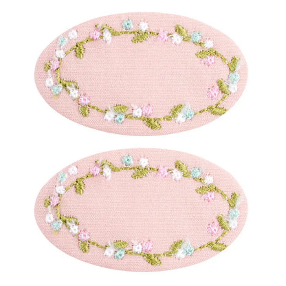Embroidered Hair Clips
