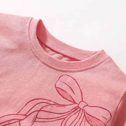 Girls LS Ballet Tulle Hem T shirt