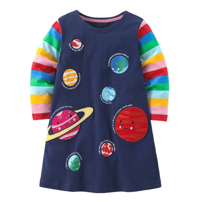 Girls Long sleeve T shirt Dress