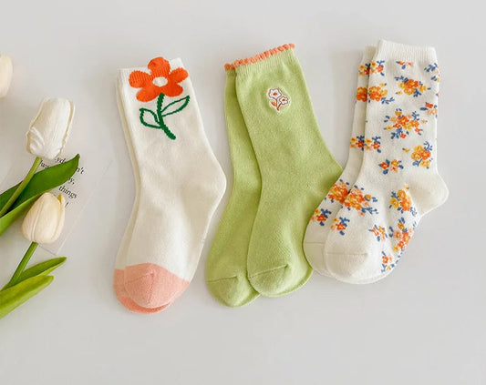 3 Pack Mixed Pattern Socks