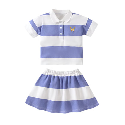 Girls Tennis Polo + Skirt set