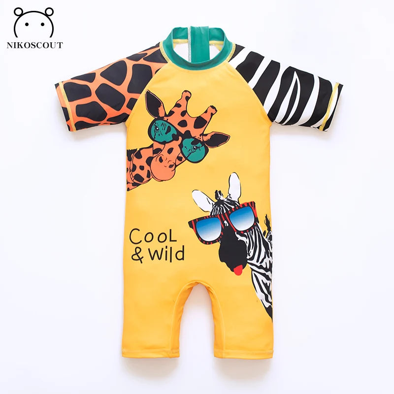 Zoo Print UPF 50 One Piece Sun Protection suit