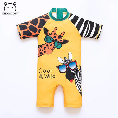 Zoo Print UPF 50 One Piece Sun Protection suit