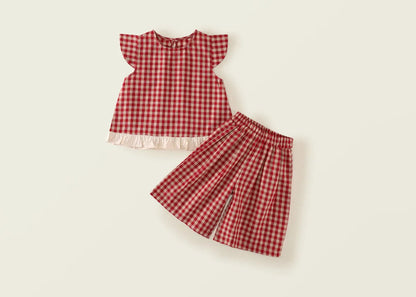 Girls Two-piece Culotte set