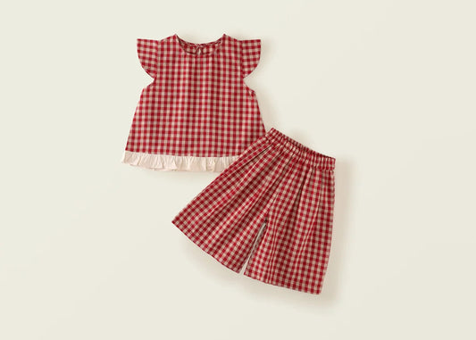 Girls Two-piece Culotte set