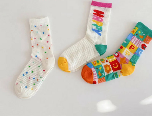 3 Pack Mixed Pattern Socks