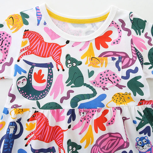 Jungle Short Sleeve Dress