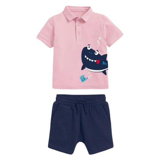 Shark Polo+ Shorts set