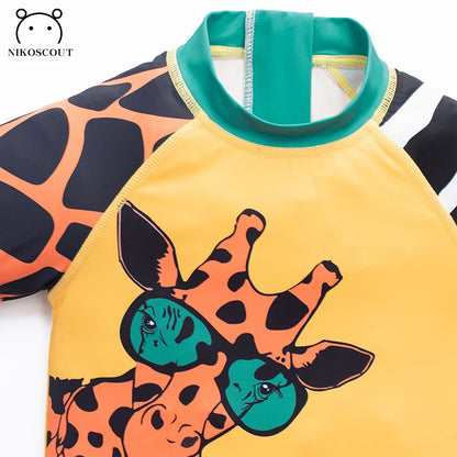 Zoo Print UPF 50 One Piece Sun Protection suit