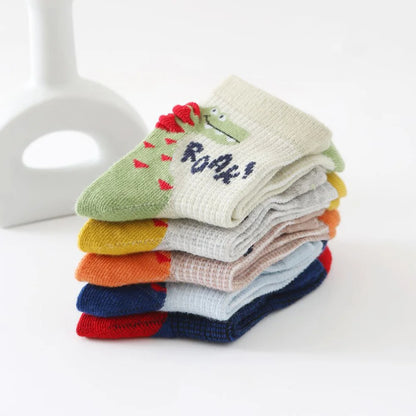 5 Pack Dinosaur Ankle Sock