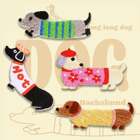 Choose from Dachshund Dog Iron-on Patches