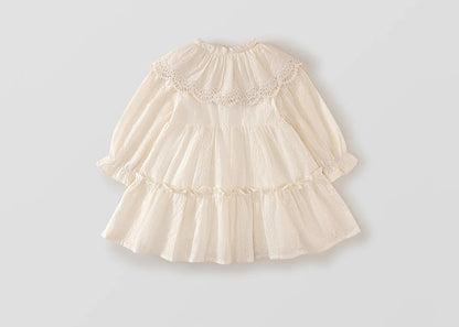 Girls Lace Collar Princess Dress