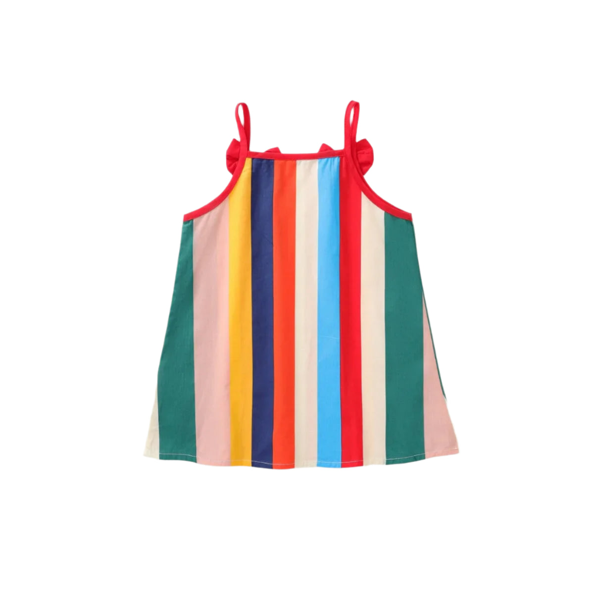 Girls Rainbow Bow Detail Dress