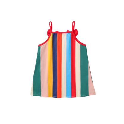 Girls Rainbow Bow Detail Dress
