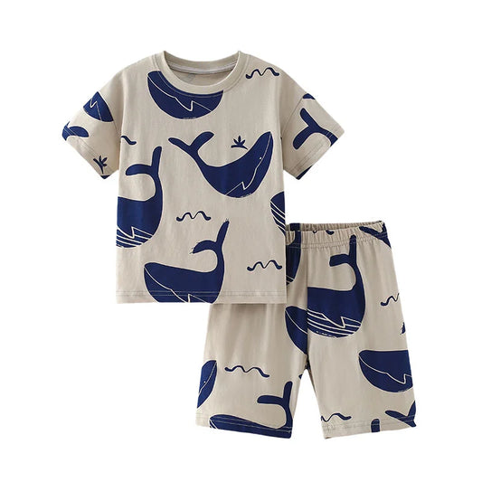 Whale Short Sleeve T Shirt and Shorts