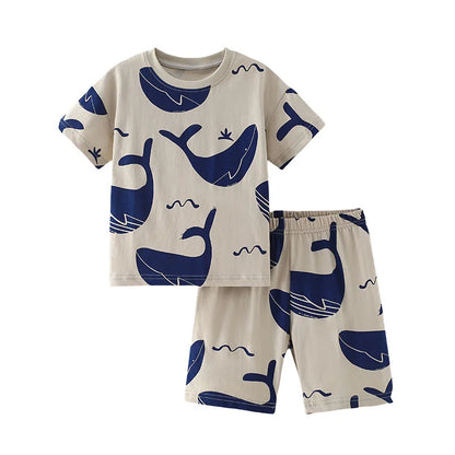 Whale Short Sleeve T Shirt and Shorts