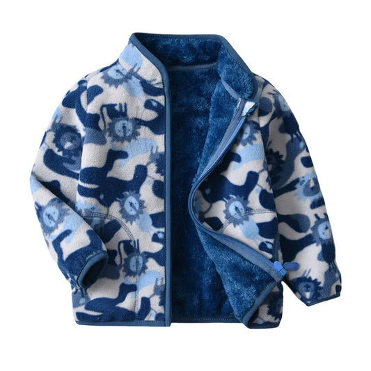 Fleece Zipper Jacket - Lion