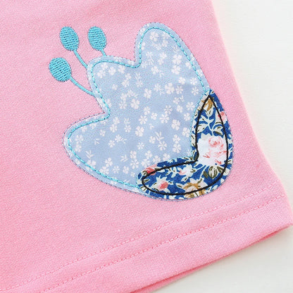 Girls Shorts - Floral Applique