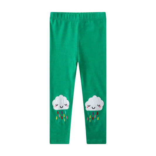 Girls Leggings - Clouds
