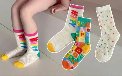 3 Pack Mixed Pattern Socks