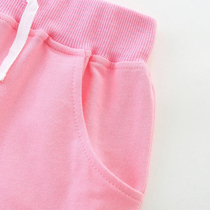 Girls Shorts - Floral Applique