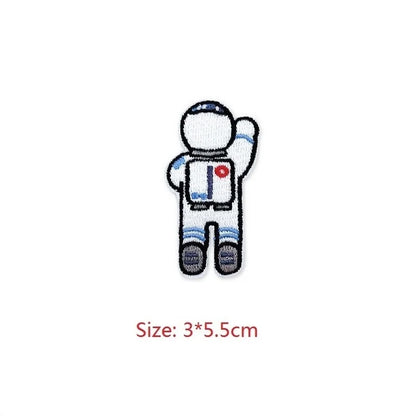 Choose from Astronaut & Space themed Iron on Patches