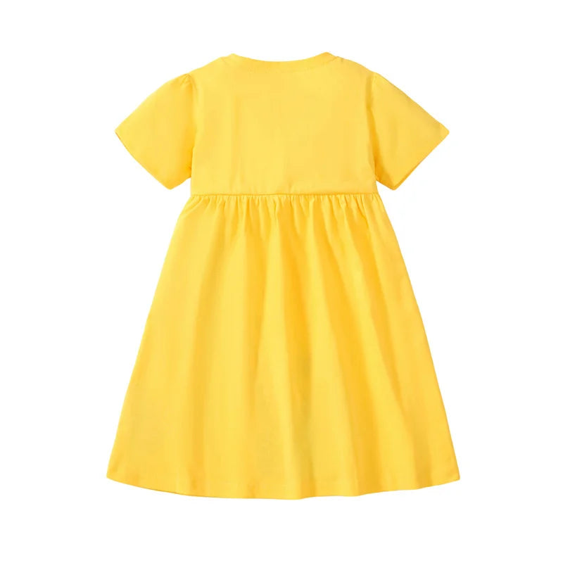 Girls SS Sleeve Butterfly Dress