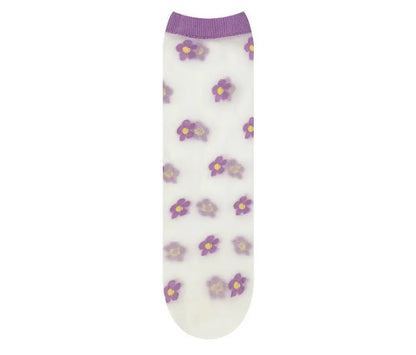 Ultra-thin Ankle socks with contrast tipping