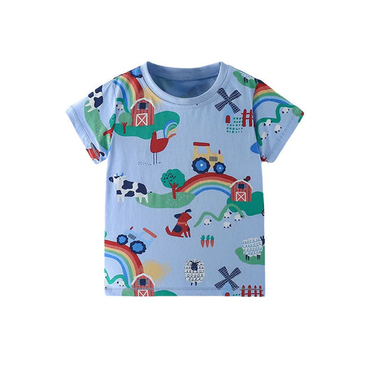 Tractor on the farm T Shirt