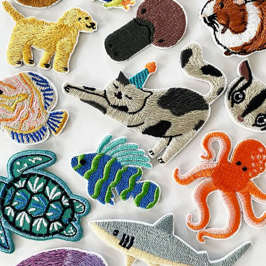 Choose from Lovely Animal Embroidered Iron on Patches