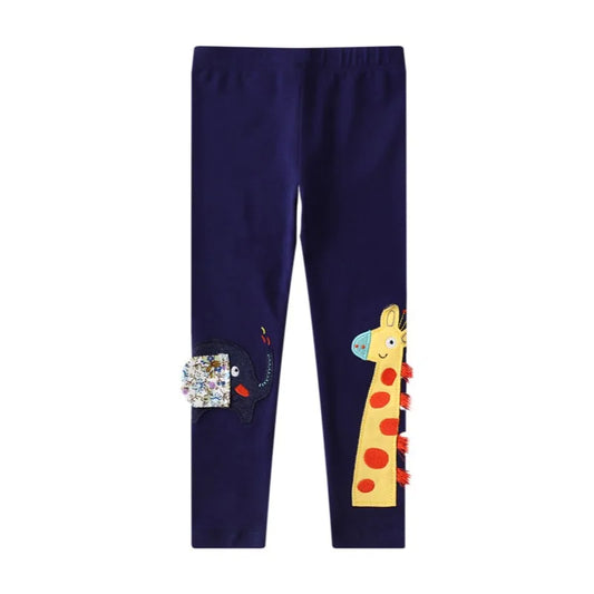 Girls Leggings - Giraffe