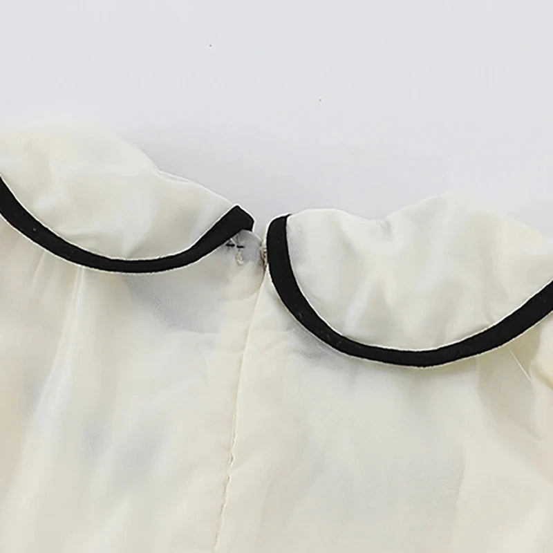 Girls SS Dressed up Collar Dress
