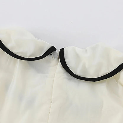 Girls SS Dressed up Collar Dress